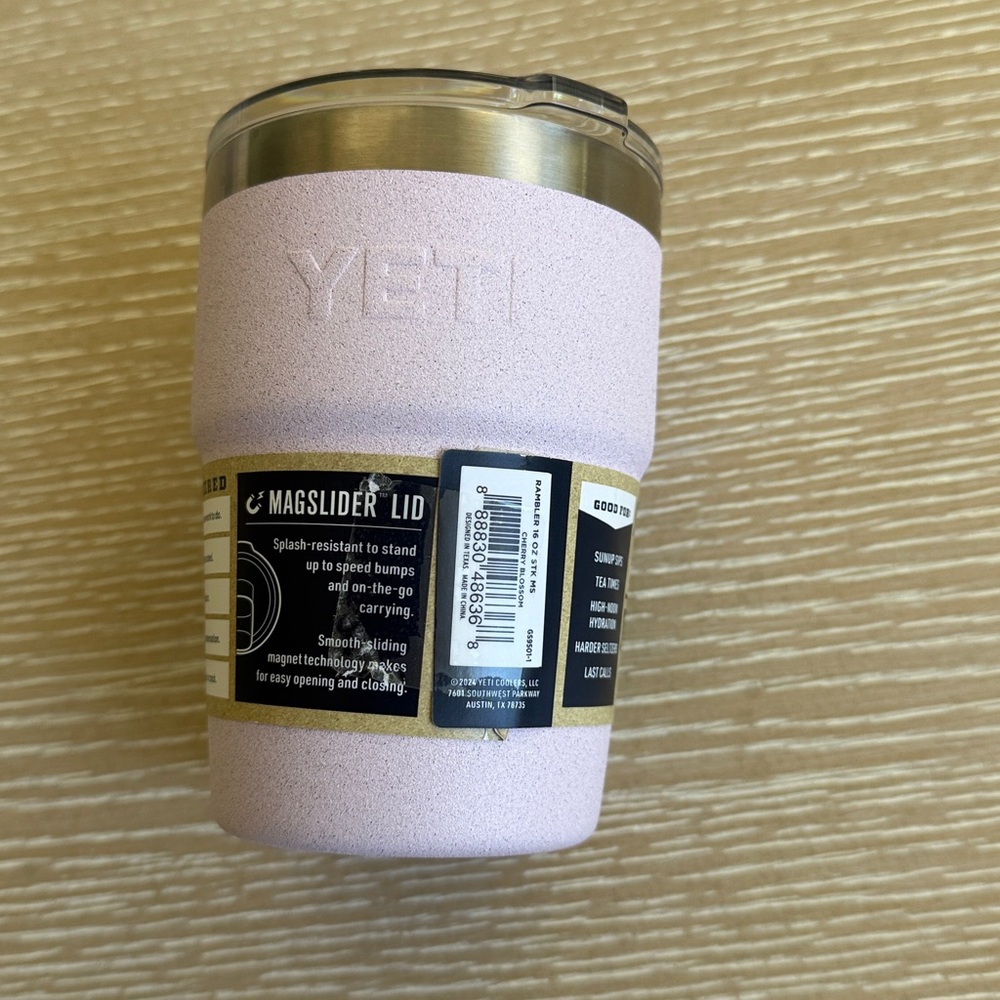 YETI Rambler Stackable 16oz Cherry Blossom Cup Mug Travel Cup Limited Edition - Picture 12 of 14